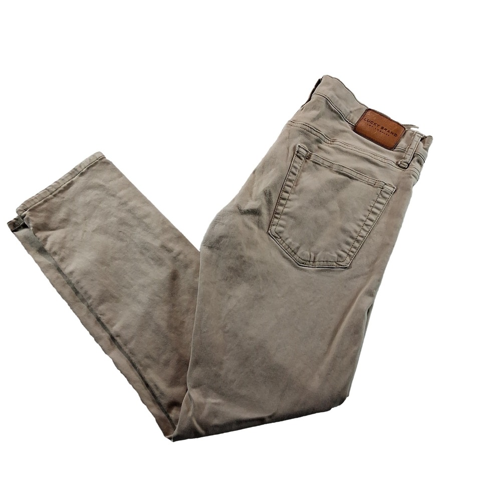 Lucky Brand Pants Mens 31x30 Tan Khaki Straight Leg Casual Chino Style